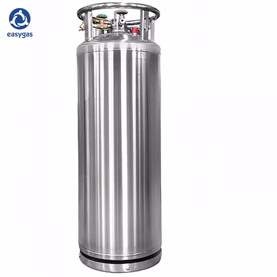 cilindro criogénico de Dewar del argón del oxígeno del nitrógeno líquido 175L para el tanque de almacenamiento