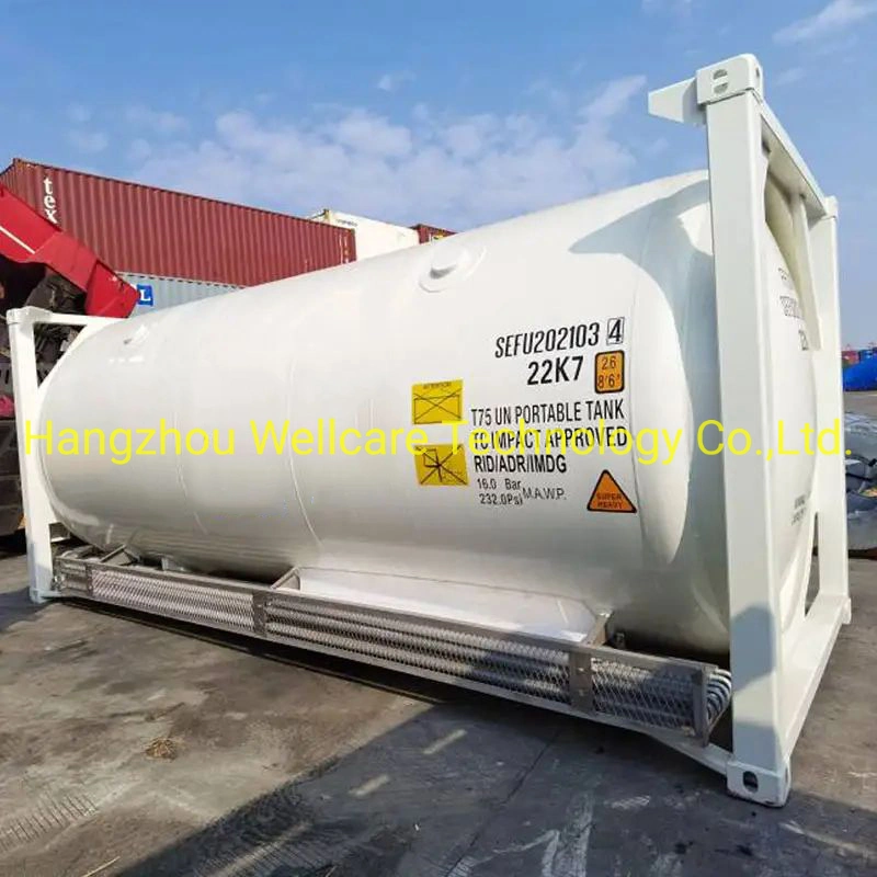 5-200 M3 0.8 MPa 20FT Cryogenic Liquid ISO Tank Container Liquid Nitrogen/Oxygen/Argon Tank Cryogenic