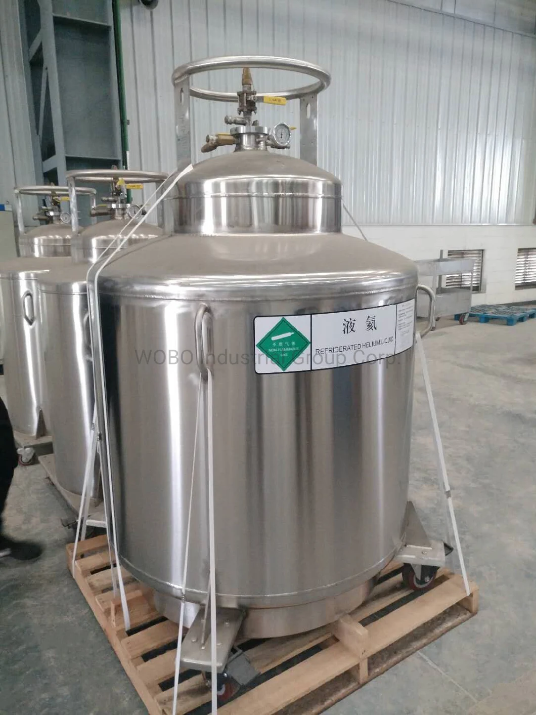 Cryogenic Self-Pressurized Liquid Helium Dewar Cylinder for Vaporize to Gas