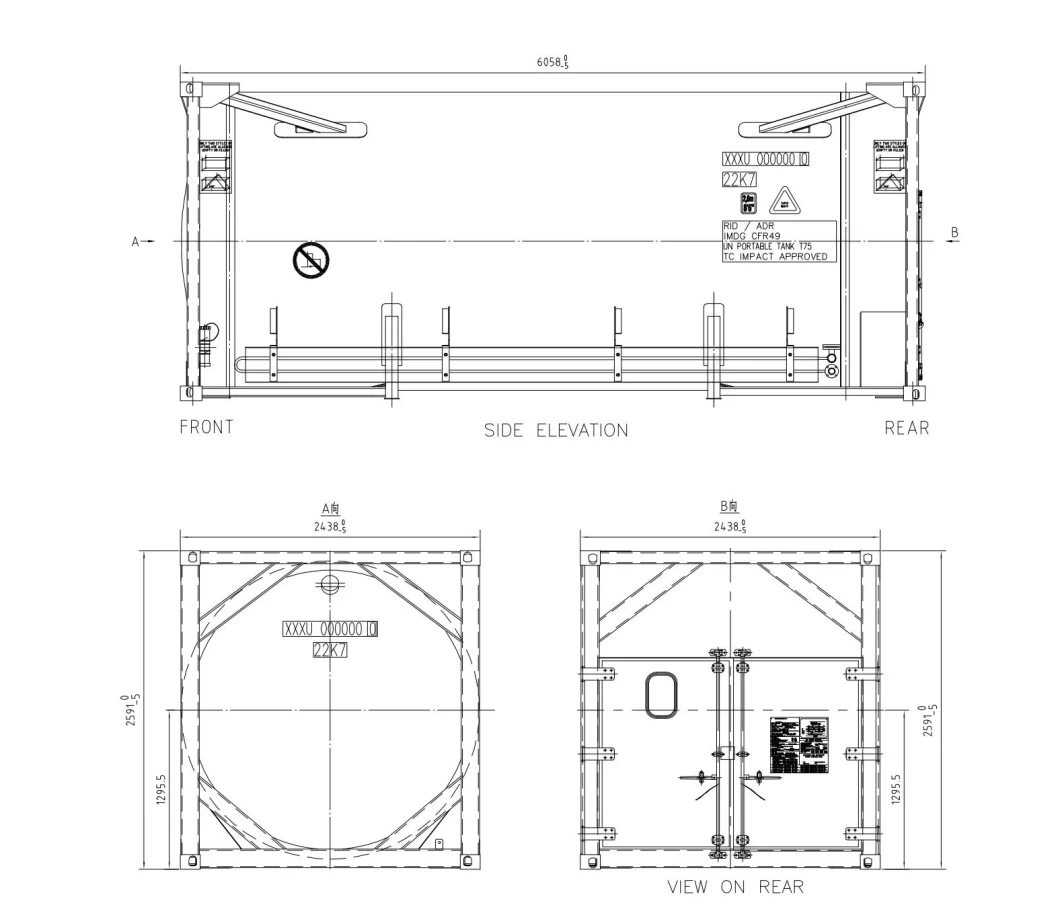 T75 Liquid CO2 ISO Tank