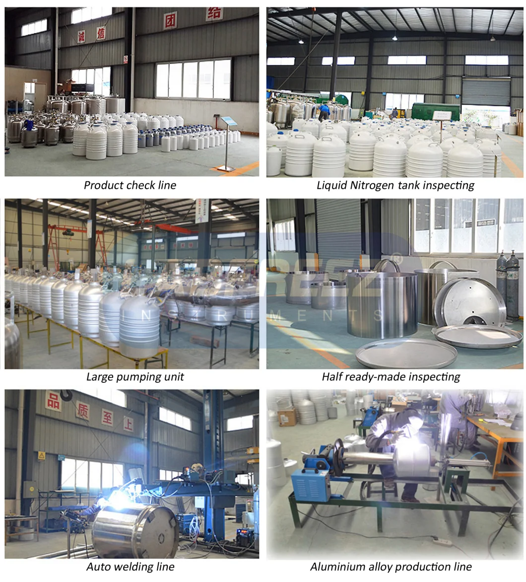 Storing Type Biologic/Cryogenic Liquid Nitrogen Container/Tank, Aluminum Alloy