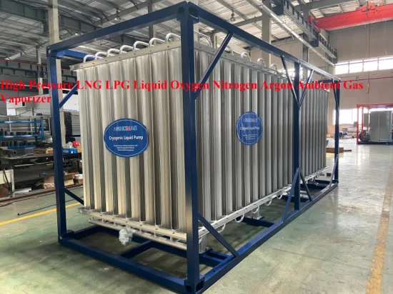 Vaporizador de aire ambiente de oxígeno líquido con estándar ASME/GB