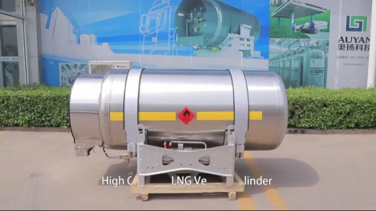 El tanque de presión líquido criogénico del CO2 de la botella horizontal del tanque de gas del cilindro 500L del GNL