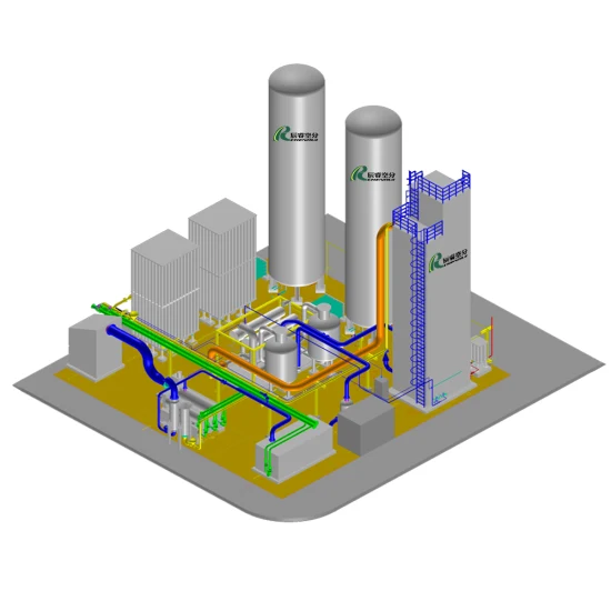 Planta de separador de aire de nitrógeno criogénico Chenrui Tanque de CO2 criogénico rentable Tanque de nitrógeno líquido vertical para la venta