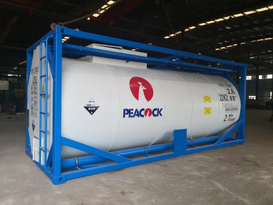 Modelo ISO 20FT 40FT Betún Cemento Asfalto LPG Fuel Oil Químico Líquido Contenedor Tanque de almacenamiento para la venta Precio razonable